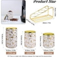 thumbnail image 2 of XYQXYQ Ensemble de Boîtes en Céramique pour Comptoir de Cuisine - un Ensemble de 3 Boîtes de Cuisine avec Étagère à Niveaux, Conteneurs Hermétiques pour Farine et Sucre, Stockage de Café et Thé (Blanc), 2 of 8