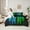 Blue Green, variant on Feelyou Futuristic Game Controller Bedding Comforter Set 7pcs, Neon Glowing Square King Bedding Sets, Green Gamepad Gaming Gamer Reversible Bed Sheets, Luxury Bedroom Decor