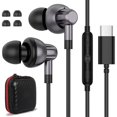 thumbnail image 1 of wonima11 USB C Headphones for 15 Pro Max 15 Plus Wired Earbuds with Microphone HiFi Stereo Type C Earphone Noise Canceling Android Headset for S24 Ultra S23 FE S22 S21 S20, 1 of 1