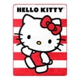 thumbnail image 1 of Hello Kitty Waving Stripes 46 X 60 Silk Touch Throw, 1 of 2