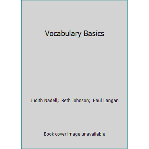 Pre-Owned Vocabulary Basics (Paperback) 0944210406 9780944210406