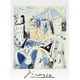 Pablo Picasso 2079 Notre Dame- Lithographie sur Papier 29 Po x 22 Po - Bleu- Blanc- Noir – image 1 sur 1