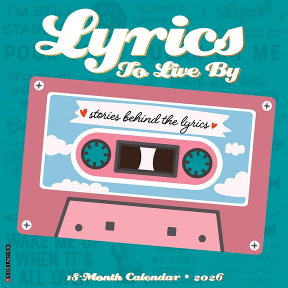 Lyrics to Live by 2026 Wall Calendar, (Paperback)