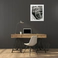 thumbnail image 3 of Vandenack 12x14 White Modern Wood Framed Museum Art Print Titled - At The Wheel, 3 of 4