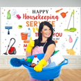thumbnail image 2 of shiyou-Happy Housekeeping Week Banner Backdrop Thank You for All You Do Party Decorations Housekeeping Appreciation Week Decor Photo Backdrop 70.8x43.3, 2 of 4