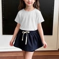 thumbnail image 3 of FRSASU Girls T Shirts 100% Cotton Short Sleeve Tops Kids Summer Casual Crewneck Basic Tees 3-15 Years White, 3 of 5