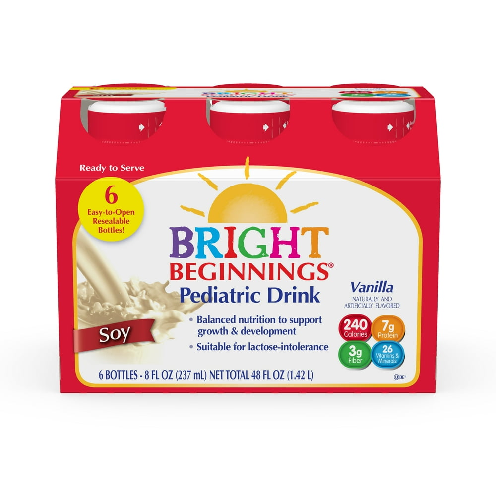 Bright Beginnings Soy Pediatric Nutrition Drink, Vanilla Flavor, 8 Fl