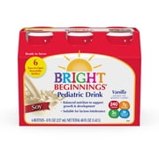 Bright Beginnings Soy Pediatric Nutrition Drink, Vanilla Flavor, 8 Fl Oz, (6 Ct)