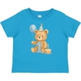thumbnail image 3 of Inktastic First Birthday Cute Teddy Bear with Balloon Boys or Girls Baby T-Shirt, 3 of 5