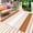 Burnt orange beige, variant on Turquoise Beige Stripe Outdoor Rug 3x5 Ft - Reversible Patio Rug Outdoor Camping Rugs, Modern Art Horizontal Striped Washable Indoor Outdoor Area Rugs, Non-Slip Outdoor Carpet Runner for Deck/Porch