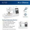 thumbnail image 6 of Brother SE700 Embroidery & Sewing Machine w/ 100 Spools, Bobbins & Accessories, 6 of 28