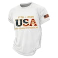 thumbnail image 2 of Men's USA 250 Years Patriotic T-Shirt American Flag Graphic Casual Tee USA 250th Anniversary Shirt, 2 of 5