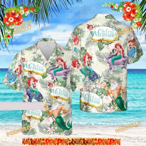 Ariel Shirt, Ariel Funny Hawaiian Shirt, Princess Disney Shirt