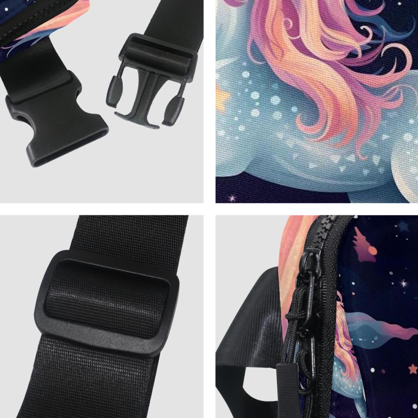 Star Unicorns Waist Pack Fanny Pack Running Belt Lightweight Adjustable with Extension Strap Unisex