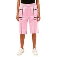thumbnail image 4 of BOMYJESK Women Shorts High Waisted Drawstring Knee Length Long Shorts Casual Baggy Sweatshorts 2026 Summer Athletic Shorts with Pockets Pink M, 4 of 4