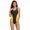 Yellow, variant on Women's Athletic One Piece Swimsuits Racing Training Sports Bathing Suit Color Block Swimwear