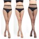 thumbnail image 1 of Medias de rejilla de cintura alta para mujer 3 pares de medias de rejilla de cintura alta (una talla S), 1 of 5