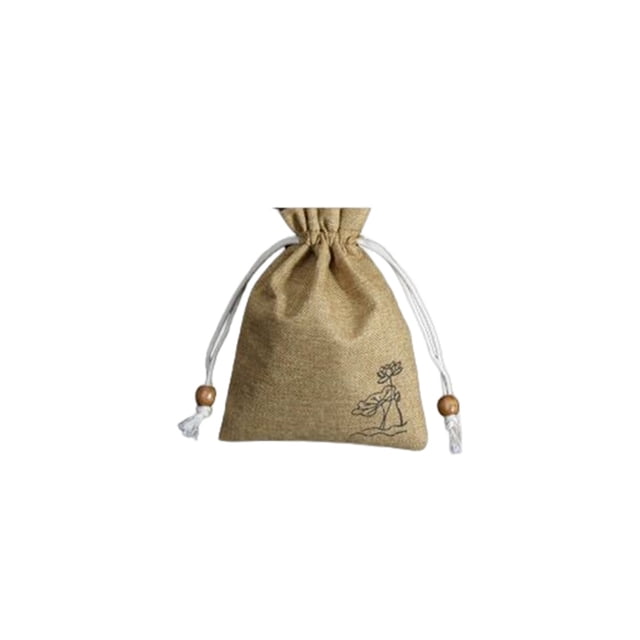 Bolsita fragante, bolsa de papelería de loto, bolsas con cordón, bolsa fragante, joyería, caramelo, automóvil, Ampty, accesorio de aire Almacenamiento y organización del hogar Café oscuro Toystoory HA075353-04