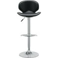 thumbnail image 3 of Nicer Furniture tabouret de bar pont aérien en PU noir, 3 of 4