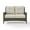 Beige, variant on Afuera Living Wicker Patio Loveseat in Brown and Gray