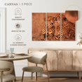 thumbnail image 4 of Elephant Stock Sweet Loving Cheetahs Wall Art - Horizontal Multi Panel Canvas - Living Room Wall Decor - Animal Multi Panel - Black And Orange Decor - 23" x 14", 4 of 4