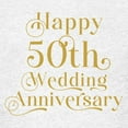 thumbnail image 3 of CafePress - 50Th Wedding Anniversary Gold Retro Typography T Shirt - Light T-Shirt Kids XS-XL, 3 of 4
