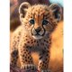 thumbnail image 1 of Diamond Painting 5D DIY Full Square Drill Cheetah Kit Decoración del hogar (ZQA459) FLhrweasw Nuevo, 1 of 9