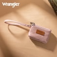 thumbnail image 4 of Wrangler Wallet for Women RFID-Blocking Floral Embossed Coin Purse Lightweight Wristlet Wallets, Dark Pink, 4 of 7