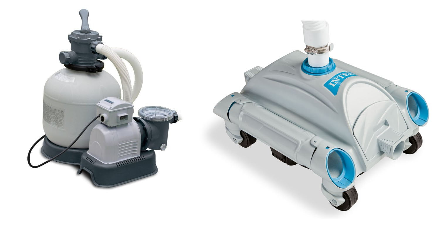 above ground pools with filter and pump