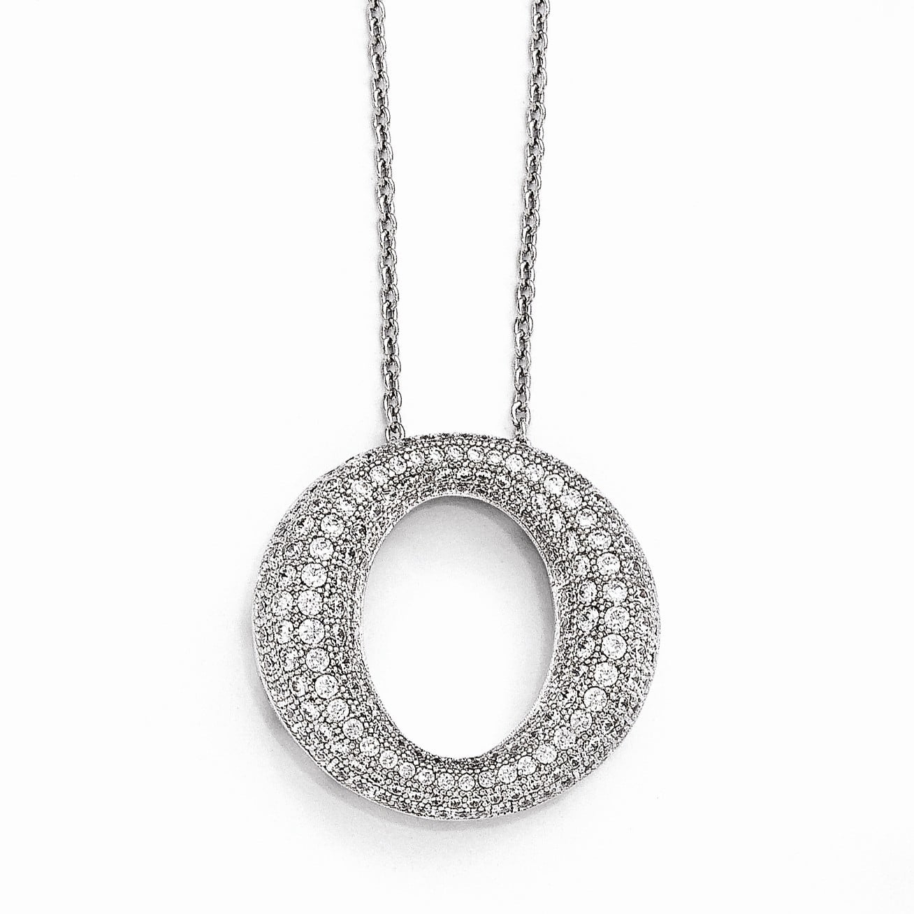 Bonyak Jewelry Sterling Silver & CZ Brilliant Embers Necklace 