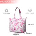 thumbnail image 4 of Pink Breast Cancer Travel Tote Bags for Women Carry On,Large Weekender Bags for Women Travel,Multi Functional Duffle Bag for Work,Shopping,Sports, 4 of 5