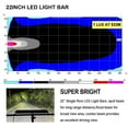 Biglion.x 22 inch Led Light Bar for Trucks Boat Off Road Car ATV Vehicles 12v Waterproof White