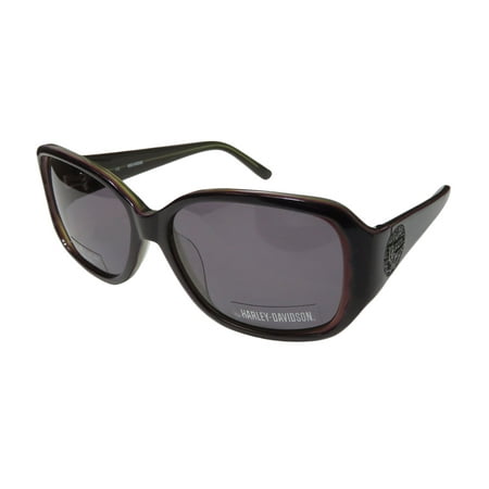 New Harley-Davidson Hdx 846 Womens/Ladies Designer Full-Rim 100% Uva & Uvb Purple Frame Gray Lenses 56-15-130 Sunglasses/Sun Glasses