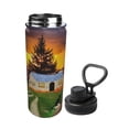 thumbnail image 2 of Pofeuu Fall Village Scenery Print 18oz Sports Insulated Kettle Stainless Steel Vacuum Water Bottle Leakproof Sport Flask, 2 of 7