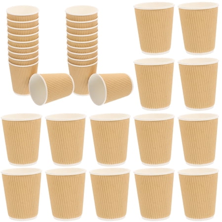 ULTNICE Ergonomic Design Disposable Packing Cups Food Grade Paper 50Pcs 9.2x8x5.5in