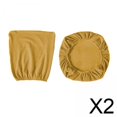 thumbnail image 1 of 2xJacquard Fundas Para Sillas De Oficina Funda Para Sillón De Computadora Juego Amarillo, 1 of 8