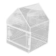 thumbnail image 4 of Recinto para arañas saltarinas, recinto para tarántulas, caja de alimentación, caja de cría pequeña de acrílico, terrario, hábitat para geckos 17 cm x 17 cm x 22 cm, 4 of 8