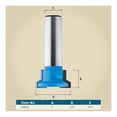 thumbnail image 3 of Drawer Lock Router Bit - 1" Dia x 1/2" H x 1/2 Shank Router Bit - Router Drawer Bit for Routing Strong, Carbide Router Bits for Smooth Operation, 3 of 3