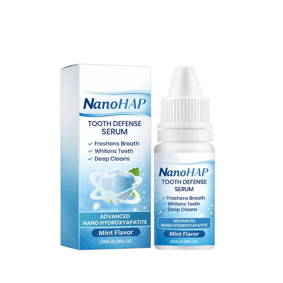 YFGEFTR Hydroxyapatite Tooth Defense Serum, Enamel Strengthening & Teeth Brightening Serum, Deep Cleans And Freshens Breath With Mint Flavor, For Daily Oral Care Defense