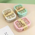 thumbnail image 2 of 1Pc Portable Microwavable Lunch Box Eco-Friendly Wheat Straw Bento Box Kitchen Food Container Lunch Box Home Accessories Beige 500ml, 2 of 6