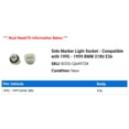 thumbnail image 2 of Side Marker Light Socket - Compatible with 1995 - 1999 BMW 318ti E36 1996 1997 1998, 2 of 2