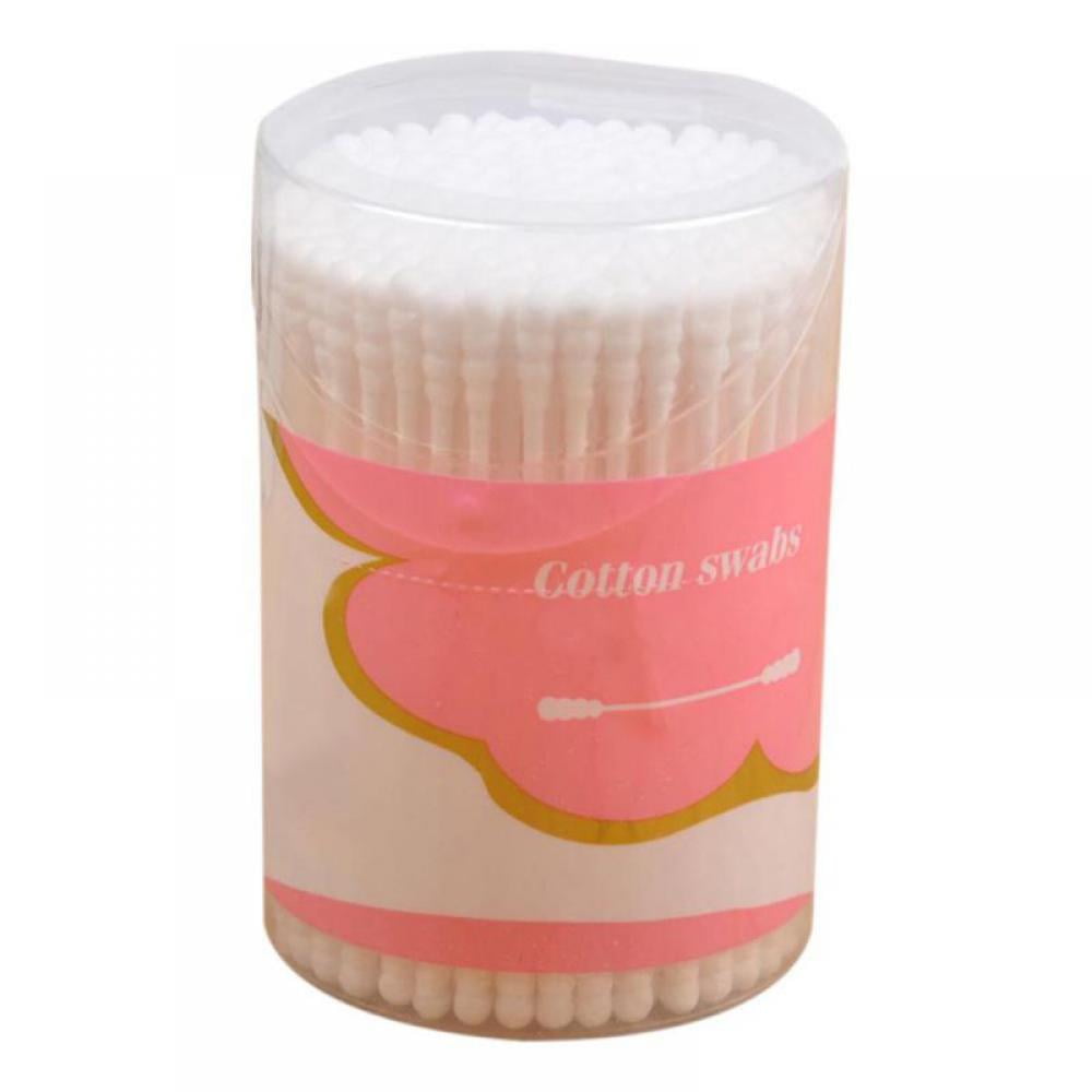 200pcs Organic Cotton Swabs for Infant Baby/kid/Adult, Spiral Head for