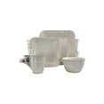 thumbnail image 4 of Elama Ivory Lotus 16 Piece Square Dinnerware Set, 4 of 4