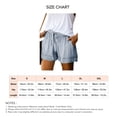 thumbnail image 4 of Pantalones cortos de verano para mujer, cintura elástica, cierre de cordón, cintura media, pantalones cortos de estilo casual con bolsillos laterales, 4 of 4