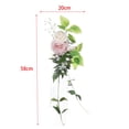 thumbnail image 3 of Flores de PEW Flores artificiales de boda con Decoraciones de sillas portátiles duraderas Flor de respaldo de silla para vacaciones Festivales Rosa Soledad Flores de banco, 3 of 10