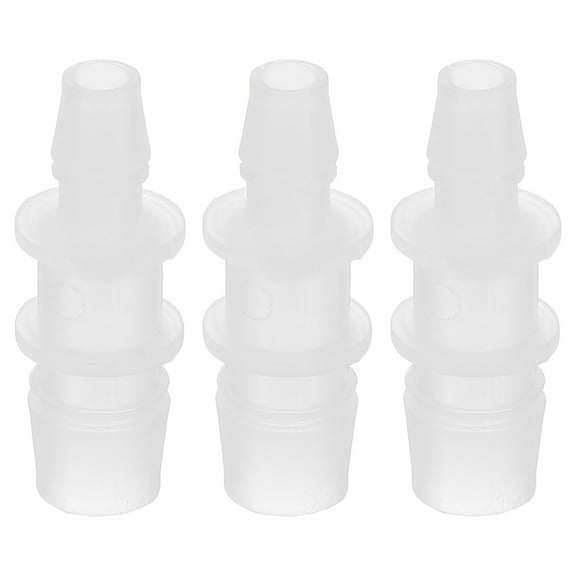 Hose Barb Reducer, 3 Pcs 1/2" to 5/16" Hose ID Connectors Joint Plastic Pipe Fitting Splicer Mender Adapter, White