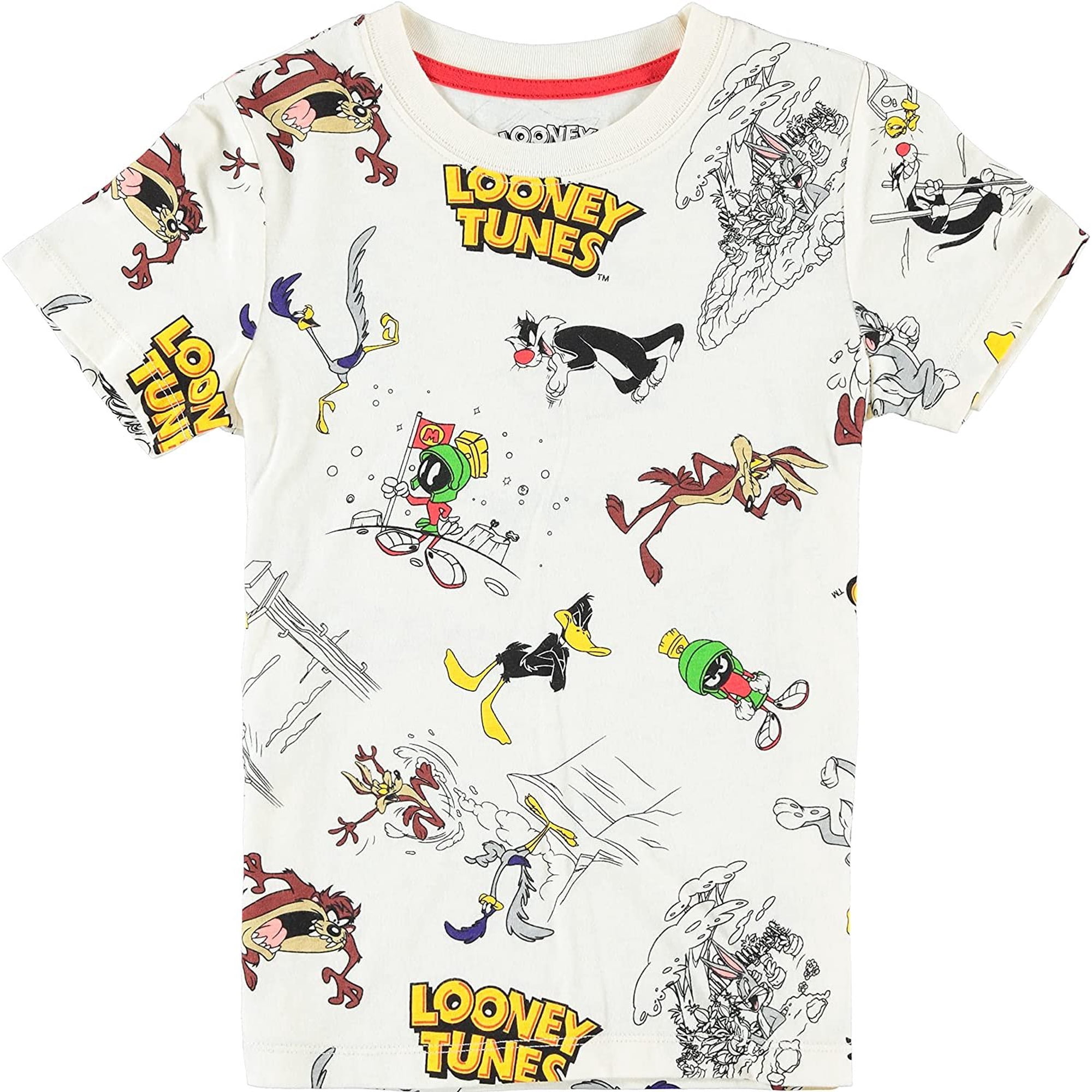 Boys Looney Tunes Boys Short Sleeve T-Shirt - Tune Squad Tee for Little and Big Boys