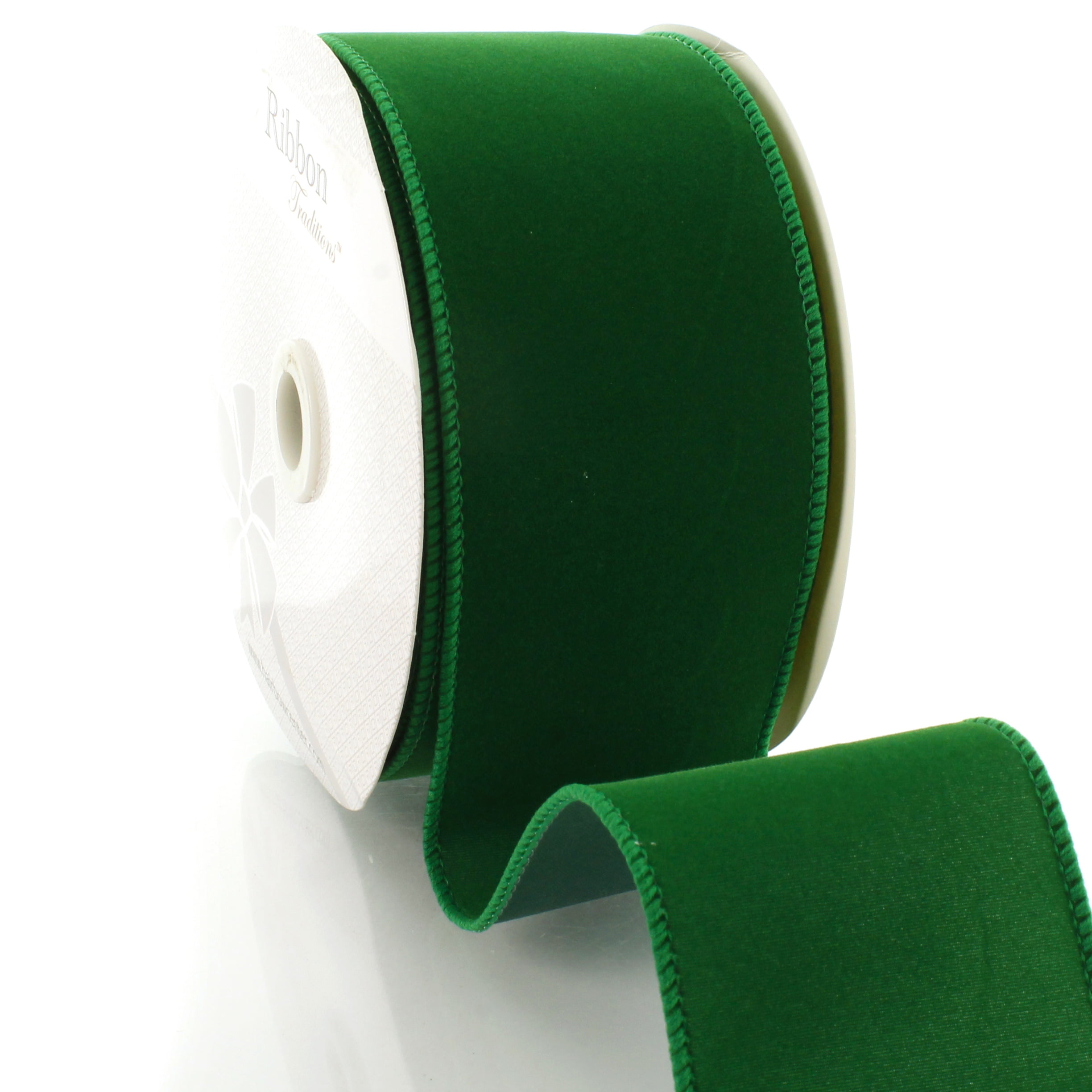 2.5 Moss Green Velvet, 5 Yards, Designer Ribbon – Joycie Lane Designs