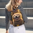 thumbnail image 5 of Lsque Sunset Daisy Dog Pattern Canvas Daypack, Durable Backpack, High-quality Versatile Backpack,Vintage Compact Backpack-Medium, 5 of 6