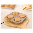 thumbnail image 4 of Juego de moldes para muffins de acero antiadherentes en liquidación con opciones de 4/6/9/12 tazas, distribución uniforme del calor y fácil limpieza para obtener resultados de horneado perfectos., 4 of 7